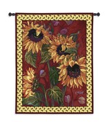 42x51 FRENCH SUNFLOWER Floral Country Tapestry Wall Hanging - £131.80 GBP