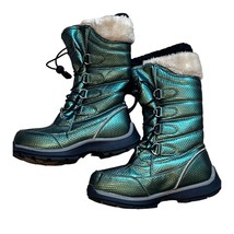 Lands&#39; End Shoes Girls Snowflake Insulated Winter Snow Boots 1M - $33.60