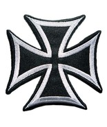 Maltese Cross Choppers Signs Symbols 7.5&quot; Large Back Patch Embroidered I... - $30.30