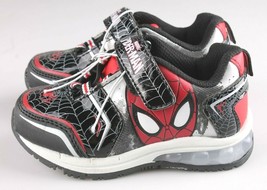 Marvel Spider-Man Toddler Boys&#39; Light Up Slip-On Shoes Sneakers New w Tag - £14.90 GBP