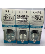 (3) OPI Start To Finish Formaldehyde Free Formula 3-in-1 Treatment, 0.5 ... - $372.80 MXN