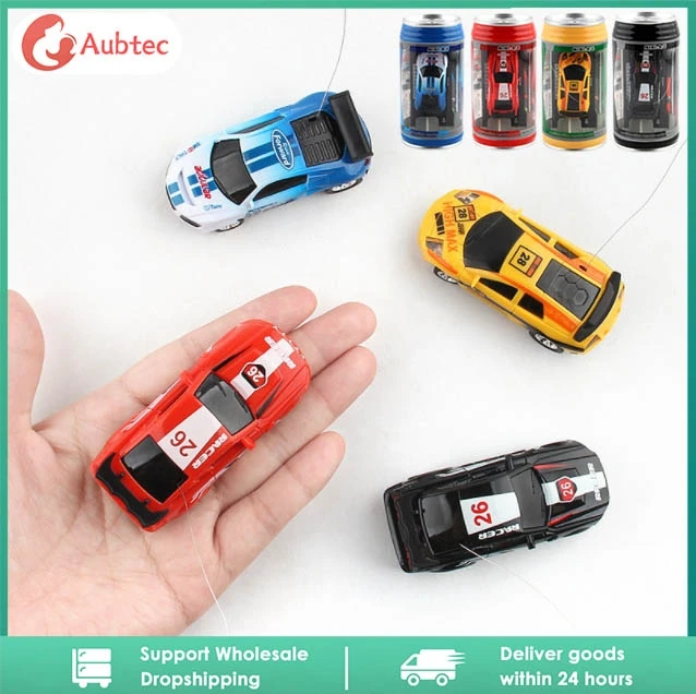 1~8PCS Multi-color Mini Can Car Remote Control Micro Racing RC Car With Led - £14.54 GBP+
