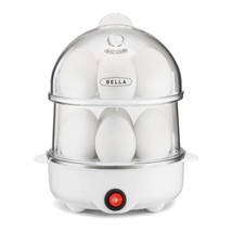 BELLA Rapid Electric Egg Cooker and Poacher with Auto Shut Off for Omelet, Soft, - £30.36 GBP