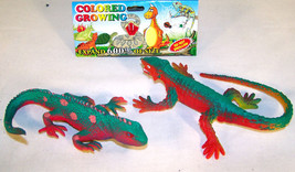 4 JUMBO GROWING LIZARDS reptile items grow lizard toys expanding novelty... - £9.66 GBP