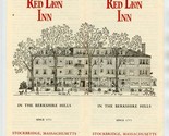 The Red Lion Inn Brochure Rates and 3 Postcards Stockbridge Massachusett... - £19.05 GBP