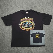 VTG 1987 Harley-Davidson Holoubek T-shirt Mens 2XL Hit Me USA Black Eagle 80s - £56.98 GBP