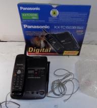 Panasonic Digital Cordless Phone Answering System KX-TC1503B Black - $29.38