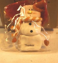 Christmas Ornaments WHOLESALE- SNOWMAN- 13355- 'THOMAS'- (6) - New -W74 - $5.65