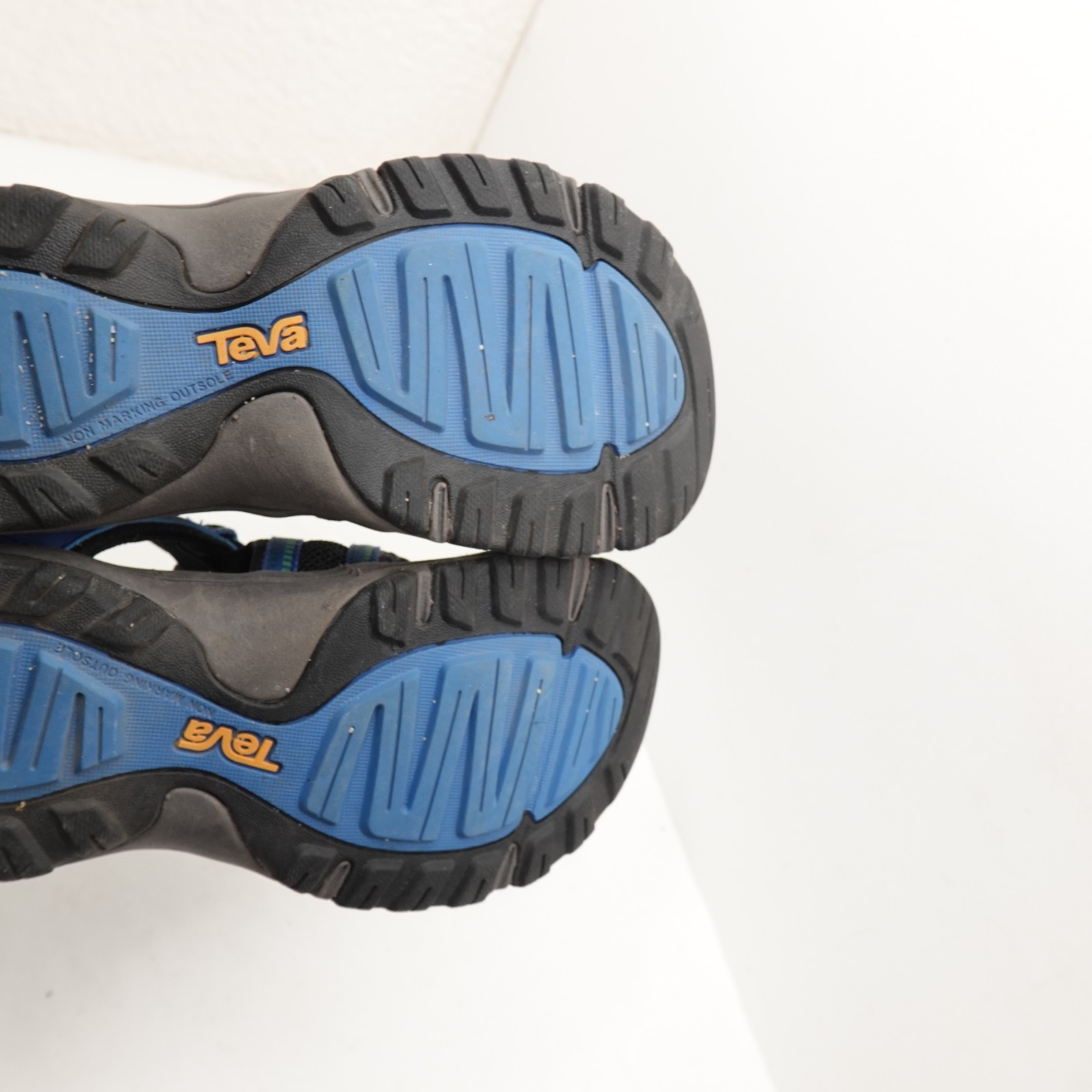 Teva Manatee Kids Sport Water Sandals Size 1 Blue Green Foam Beach Shoes Item image 7