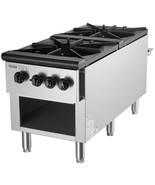 Commercial Gas Range Stove 2 Burners Countertop Cooking Hot Plate Kitchen - $28,751.87 MXN