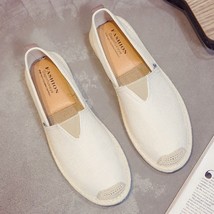 Breathable Linen Men&#39;s Casual Shoes Old Beijing Cloth Canvas Shoes 2021 Summer L - £24.66 GBP
