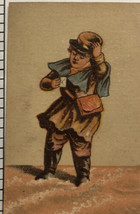 Man In Suit Hat And Boots Small Victorian Trade Card VTC 6 - £6.10 GBP