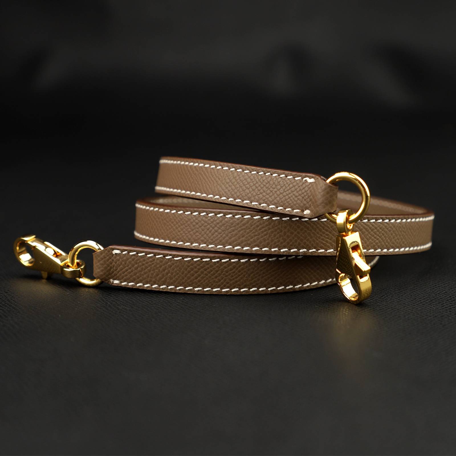 16mm kelly bag shoulder strap in Epsom leather with kelly clasps,Epsom kelly