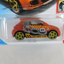 2018 Hot Wheels HW Daredevils Fiat 500 Orange Die Cast Toy Car NIB Kids Holidays - £3.14 GBP