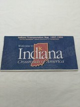 Welcome To Indiana Transportation Map 1997-1998 Travel Brochure - £14.94 GBP