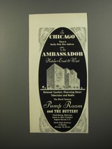 1953 The Ambassador Hotel Ad - In Chicago there is really only one address - £14.48 GBP