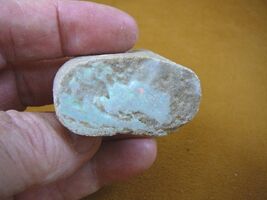 O-240-25) 48.4 grams white green flash Coober Pedy opal specimen stone A... - $33.99
