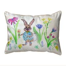 Betsy Drake Happy Bunny Extra Large Zippered Pillow 20x24 - £63.30 GBP