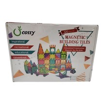 3D Set Magna Tiles Clear Colors Magnetic Building Toy Magnet Blocks Kids 120 Pcs - £26.12 GBP