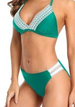 Women&#39;s Large Crochet Lace Bikini Two Piece Triangle Swimsuit Bathing Su... - $17.77