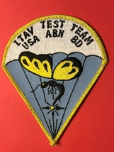 ITAV TEST TEAM, UNITED STATES ARMY AIRBORNE BOARD, POCKET PATCH, VINTAGE - $14.85