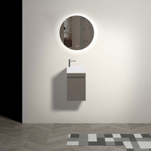 16&quot; Small Bathroom Vanity with Sink, Wall Mounted Bathroom Vanity - £155.75 GBP