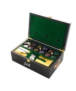 Brass Casino Poker Set 賭場撲克套裝 카지노 포커 세트 Juego de póquer de casino... - $2,319.10