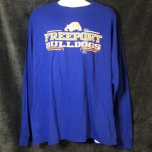 Hanes FreePort Bulldog XL/XL blue long Sleeve T-Shirt New - £10.03 GBP