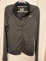 Under Armour Woman’s Gray FULL  Zip Jacket Semi Fitted ALL SEASON Gear M... - £13.44 GBP