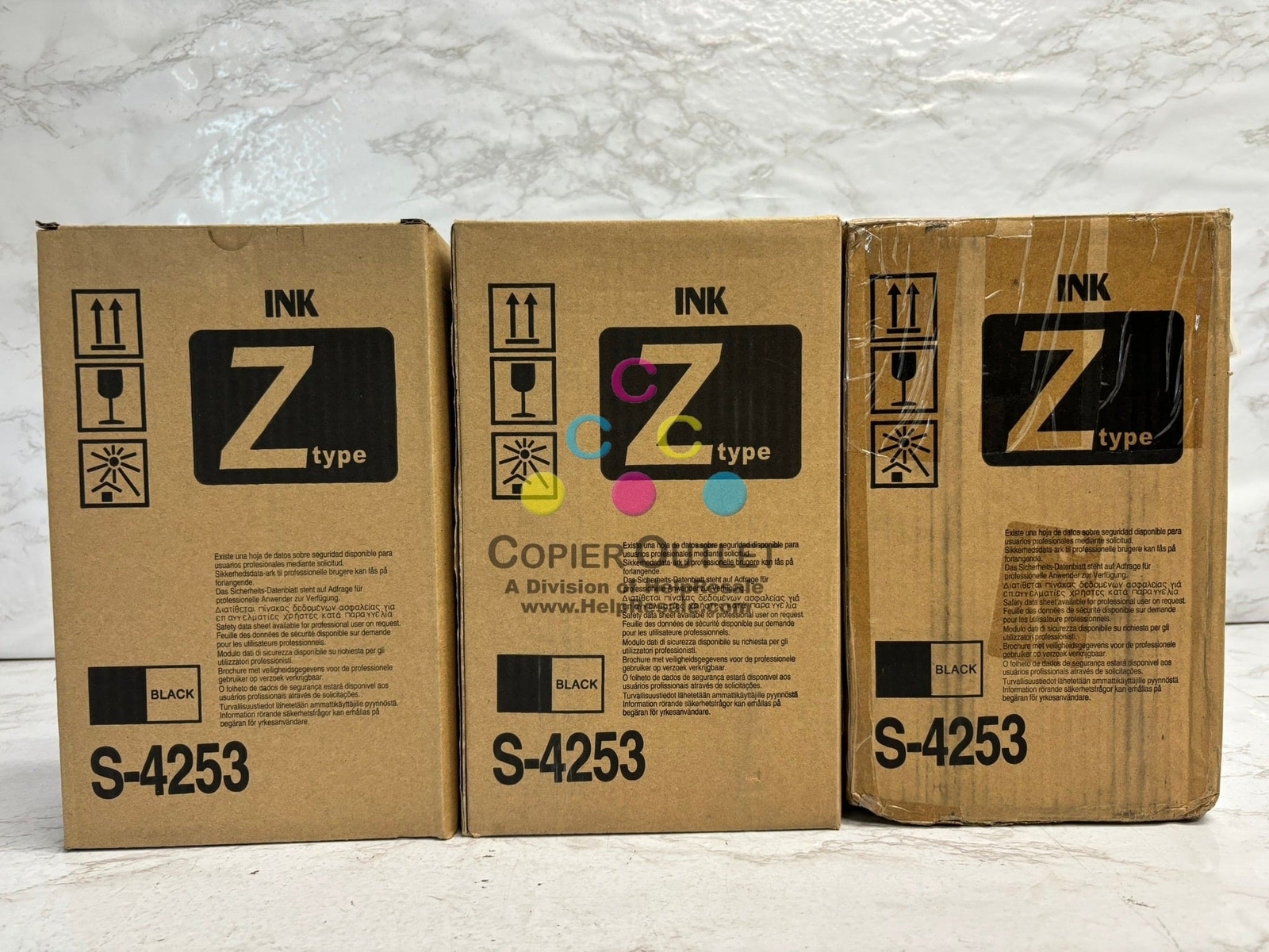 OEM Riso RZ-200,RZ-220,RZ-220UI,RZ-300 Z Type Black Toners S-4253 (5 Ton... - $136.62