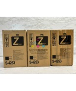 OEM Riso RZ-200,RZ-220,RZ-220UI,RZ-300 Z Type Black Toners S-4253 (5 Ton... - $136.62