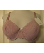 Le Mystere lace allure padded underwire bra size 38D Violet Ice Style 5646 - £23.66 GBP