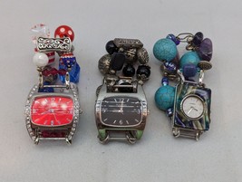 Lot of 3 Woman&#39;s Narmi Watch with Beaded Bands (Q2) - £14.34 GBP