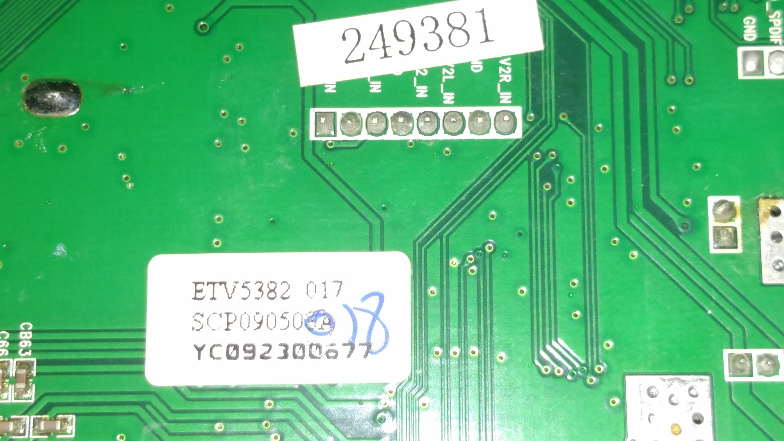 Sceptre ETV5382 Main Board for X46BV1080P Parts & Repair