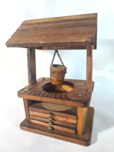 Vintage Wood Coaster Sets Wishing Well 1970s - £6.34 GBP