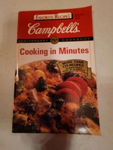 Cooking in Minutes Hardcover 1991 Campbells 75th Anniversary Cookbook - £7.86 GBP