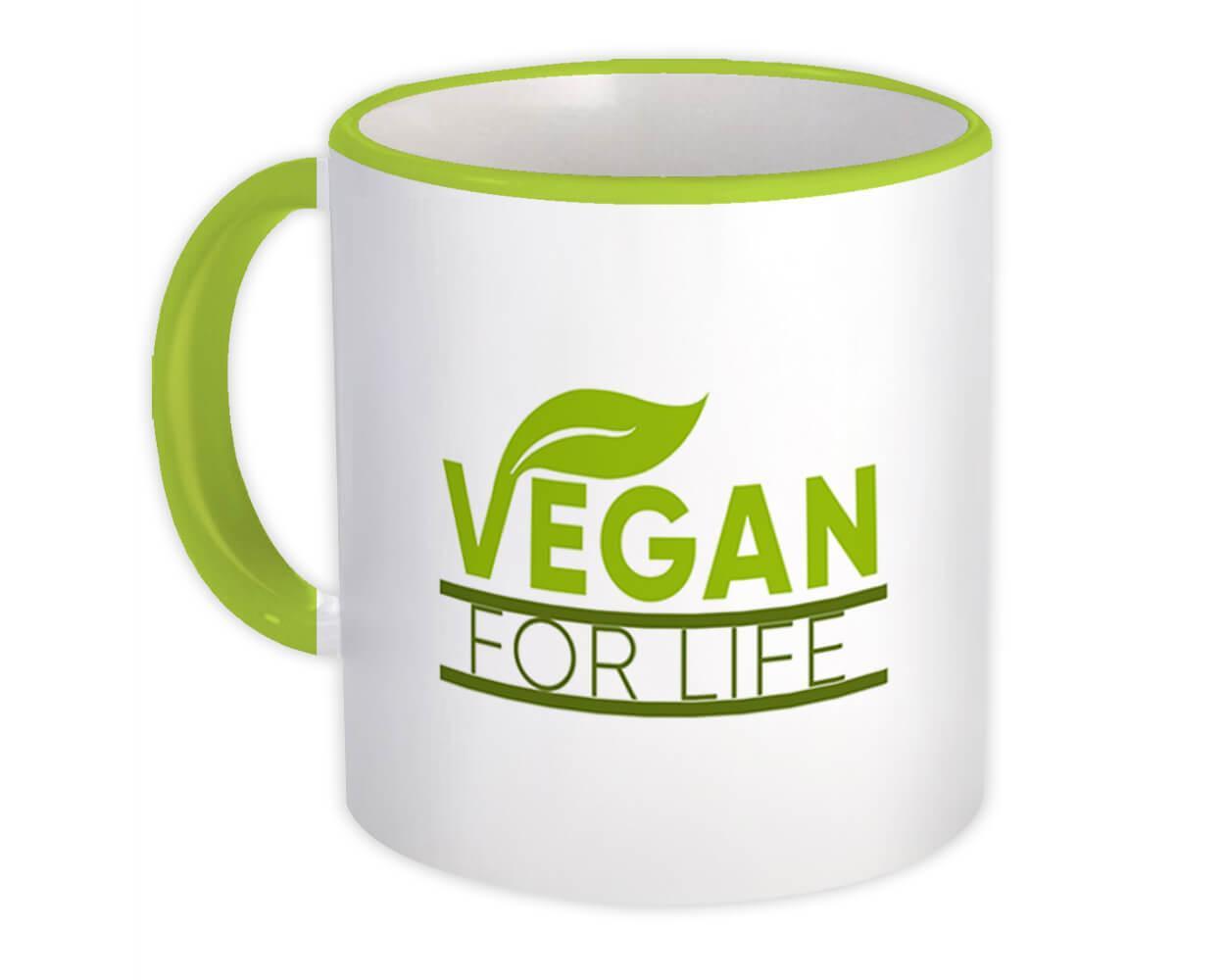 Vegan For Life Poster : Gift Mug Wall Decor Vegetarian Green Power Veganuary Art - $15.90