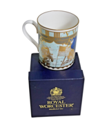 Royal Worcester Bone China Millennium Commemorative flight themed Mug NIB - $332.31 MXN