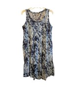 LOGO by Lori Goldstein Sleeveless Tiered Dress MEDIUM PETITE (310) - £19.55 GBP