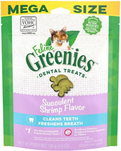 Greenies Feline Natural Dental Treats Succulent Shrimp Flavor for Cats - $9.89+