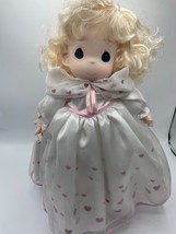 Vintage Precious Moments Sweetheart Series 16&quot; Hannah Doll 1997 With Stand - $9.49