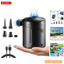 Effortless Inflatable Pump - 6000mAh Rechargeable, 5 Nozzle Accessories ... - $54.40