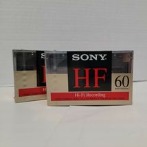 Sony High Fidelity HF 60 Min Audio Cassette 2 Pack Music Voice Sealed - $3.95