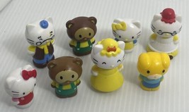 Vintage SANRIO HELLO KITTY Lot of 8 Rare Figures Figurines Collectibles 2012 - £17.55 GBP