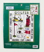 Candamar Designs Golfer Picture Golf Counted Cross Stitch 51418 Size 8 x 10 - £11.15 GBP