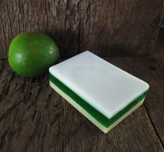 Key Lime Pie Handmade Organic Layered Soap Bar - £3.91 GBP