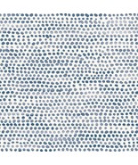 Made In The Usa, Tempaper Blue Moon Moire Dots Removable Peel And Stick - £32.11 GBP