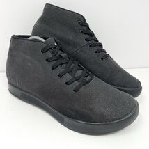 NOBULL Men’s High Top Trainer Shoe Sz 9 Black Canvas Athletic Gym Sneake... - $59.35