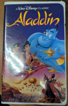 Walt Disney&#39;s ALADDIN VHS Tape &quot;Black Diamond&quot; Edition #1662 Classic 1993 - £9.33 GBP