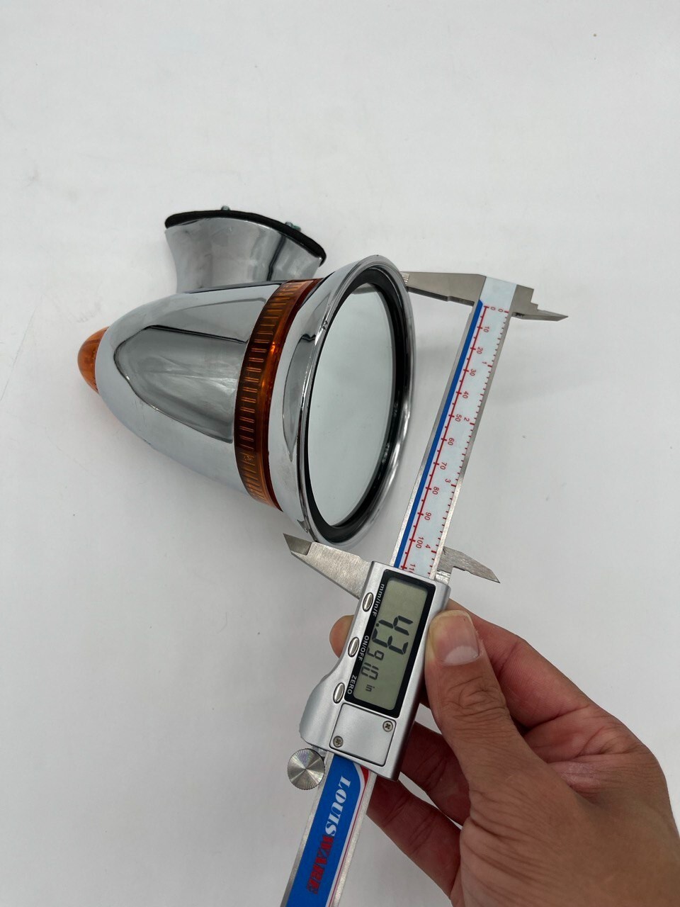 GT Style Race Bullet Outside Sports Mirrors Hot Rat Street Rod Plastic LED Item image 7